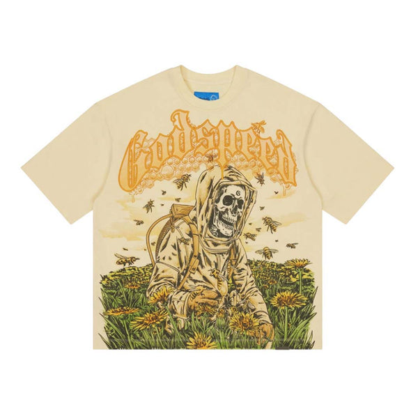 Godspeed Save The Bees II Bone Tee by Godspeed - NWAHYPE No.1 for streetwear T-Shirts in USA