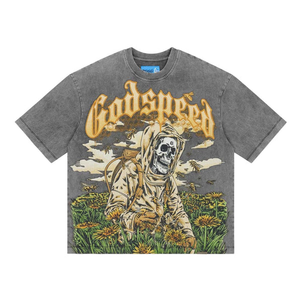 Godspeed Save The Bees II Grey Wash Tee by Godspeed - NWAHYPE No.1 for streetwear T-Shirts in USA