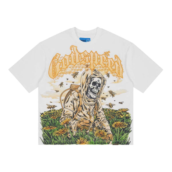 Godspeed Save The Bees II White Tee by Godspeed - NWAHYPE No.1 for streetwear T-Shirts in USA