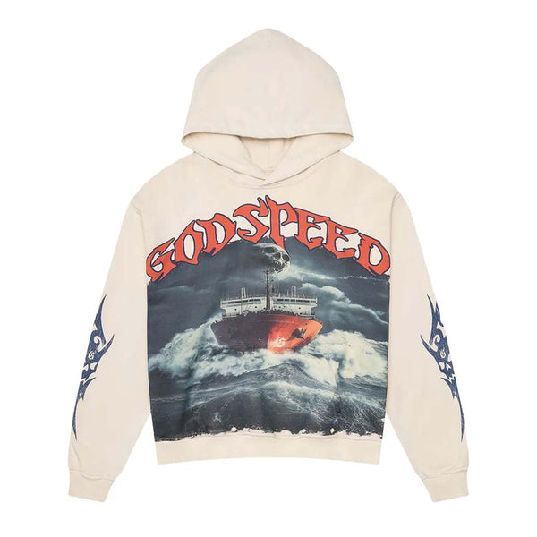 Godspeed Seasick Hoodie Bone by Godspeed - NWAHYPE No.1 for streetwear Hoodies in USA