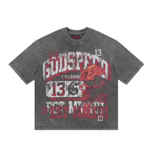 Godspeed Seeing Double Tee Grey Wash by Godspeed - NWAHype No.1 for streetwear T-Shirts in USA