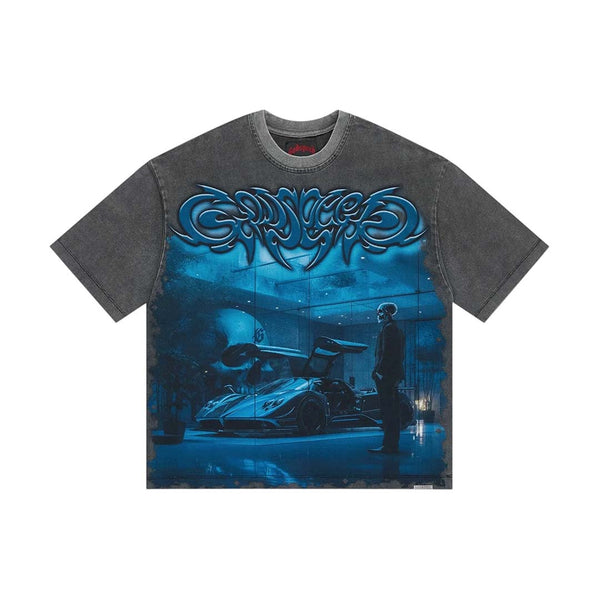 Godspeed Showroom Miami Superrun Tee Grey Wash by Godspeed - NWAHype No.1 for streetwear T-Shirts in USA