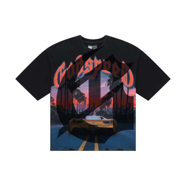 Godspeed Sunset BLVD Tee Black by Godspeed - NWAHype 1 for streetwear T-Shirts in USA