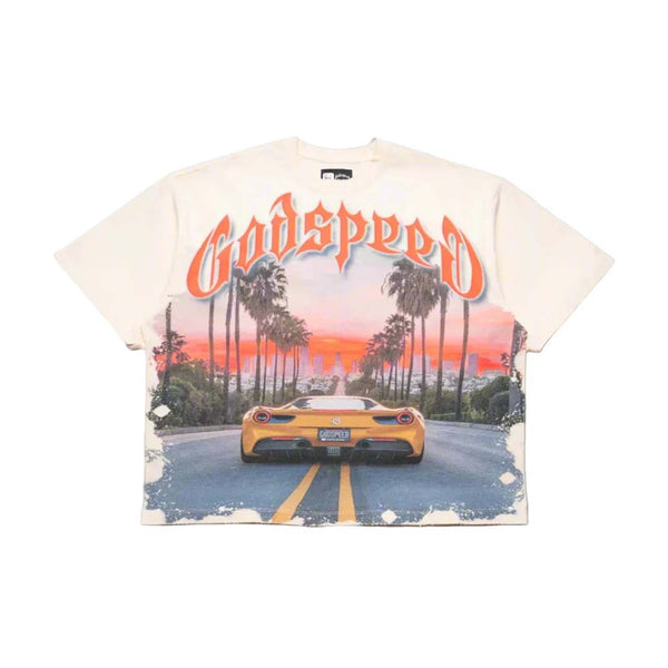 Godspeed Sunset BLVD Tee Cream by Godspeed - NWAHype 1 for streetwear T-Shirts in USA