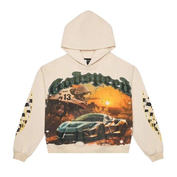 Godspeed Sunset Drift Hoodie Bone by Godspeed - NWAHype 1 for streetwear Hoodies in USA