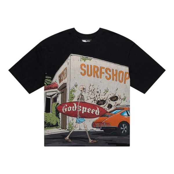 Godspeed Surf Shop Tee Black by Godspeed - NWAHype 1 for streetwear T-Shirts in USA