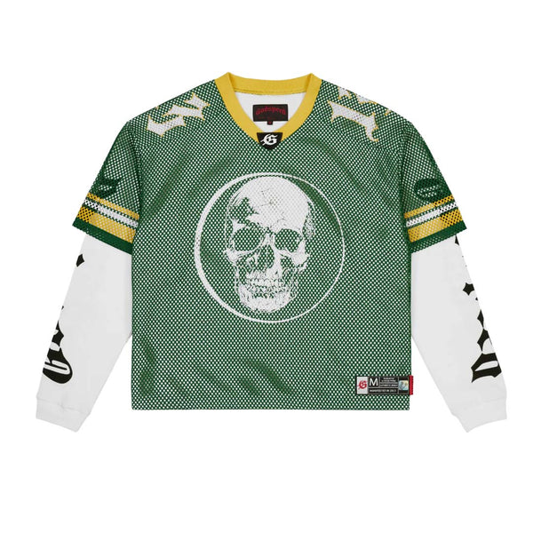 Godspeed TD Layered Jersey Long Sleeve Green Yellow White by Godspeed - NWAHype No.1 for streetwear T-Shirts in USA