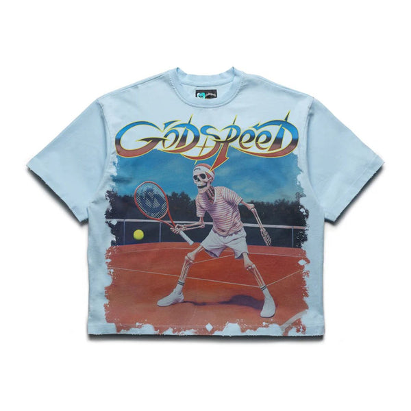 Godspeed Top Spin Tee Ice Blue by Godspeed - NWAHype 1 for streetwear T-Shirts in USA