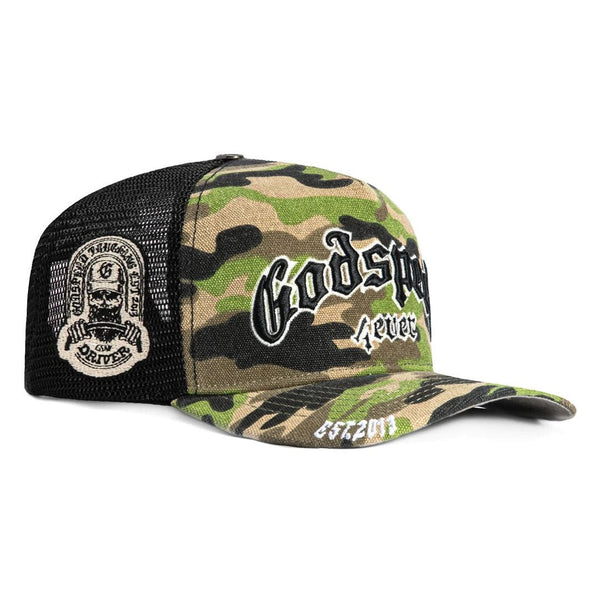 Godspeed Trucker Hat Camo Black by Godspeed - NWAHype No.1 for streetwear Hats in USA
