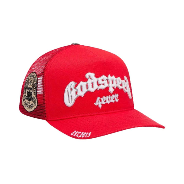 Godspeed Trucker Hat Red White by Godspeed - NWAHYPE No.1 for streetwear Hats in USA