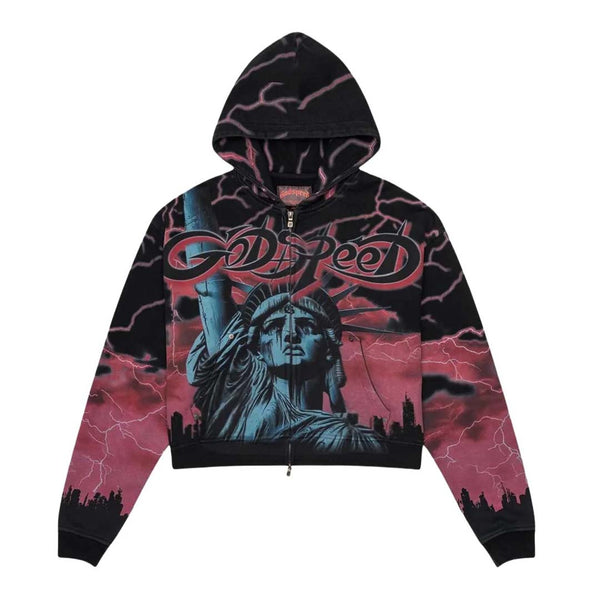 Godspeed Voltage Zip Up Hoodie Black Red by Godspeed - NWAHYPE No.1 for streetwear Hoodies in USA