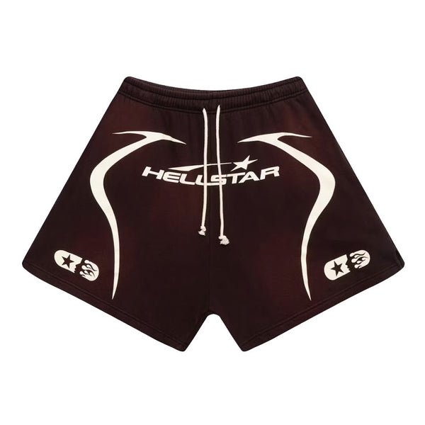 Hellstar Warm Up Shorts Brown by Hellstar - NWAHype 1 for streetwear Shorts in USA