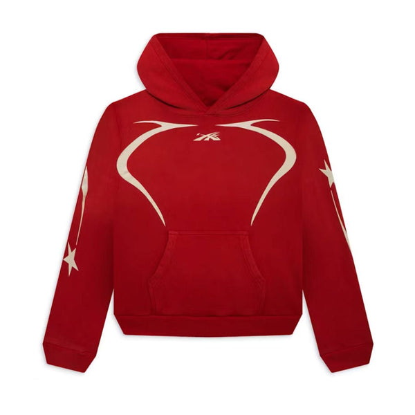 Hellstar Warm Up Sport Hoodie Red by Hellstar - NWAHype 1 for streetwear Hoodies in USA