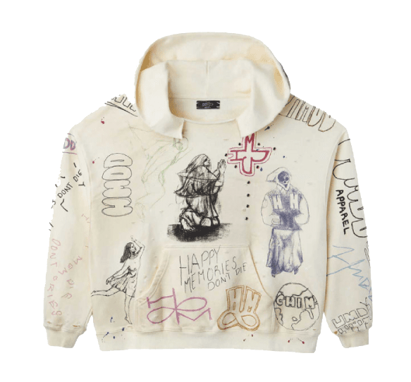 HMDD Sketch Hoodie Cream by HMDD - NWAHype No.1 for streetwear Hoodies in USA
