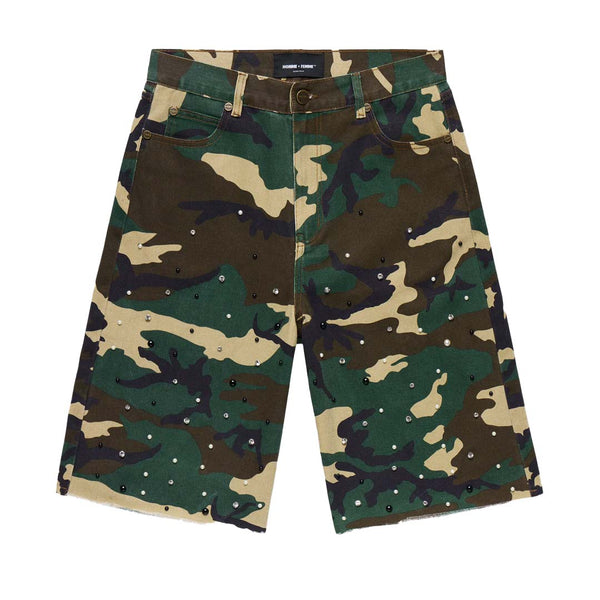 Homme Femme Gemstone Camo Denim Shorts by Homme Femme - NWAHype 1 for streetwear Shorts in USA