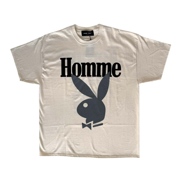Homme Femme Playboy Bone Black Grey Tee by Homme Femme - NWAHYPE No.1 for streetwear T-Shirts in USA