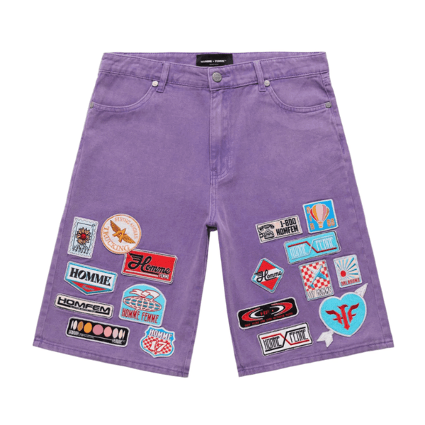 Homme Femme Road Trip Shorts Purple by Homme Femme - NWAHype 1 for streetwear Shorts in USA