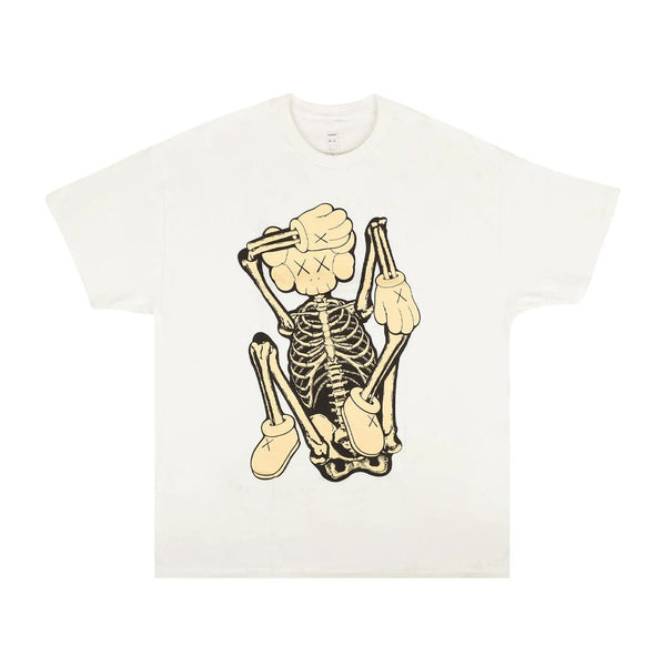 KAWS Skeleton New Fiction Bone Tee 'White' by Kaws - NWAHype 1 for streetwear T-Shirts in USA