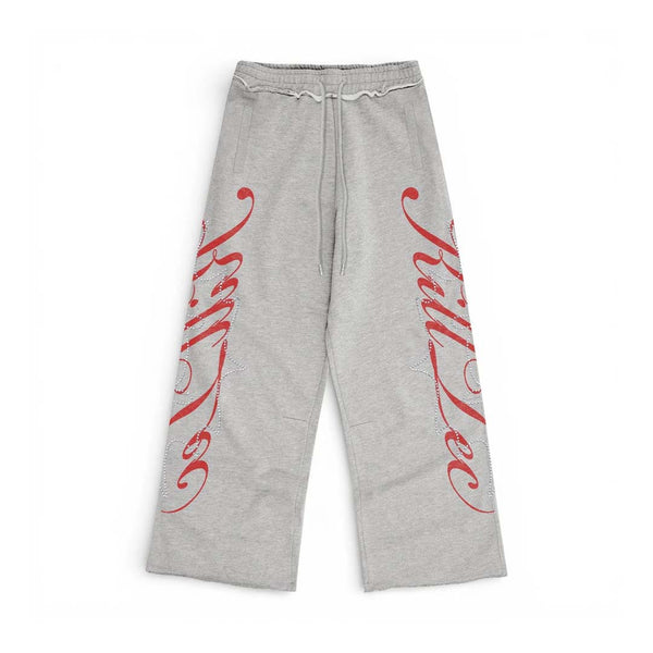 Killtec Studded Cursive Sweatpants Grey by Killtec - NWAHype No.1 for streetwear Pants in USA