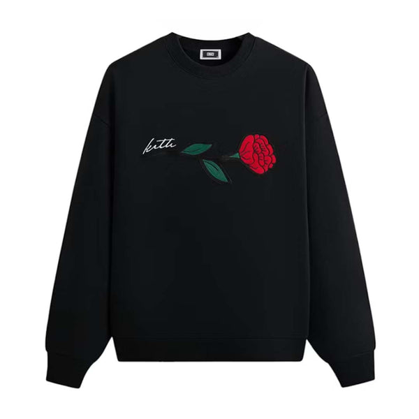 Kith Signature Rose Crewneck Black by Kith - NWAHYPE No.1 for streetwear Hoodies in USA