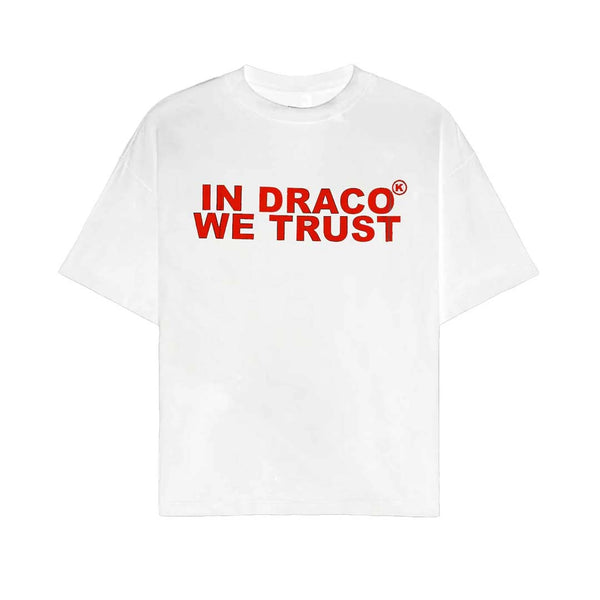 Kixkz In Draco We Trust Tee White/Red by Kixkz Clothing - NWAHYPE No.1 for streetwear T-Shirts in USA