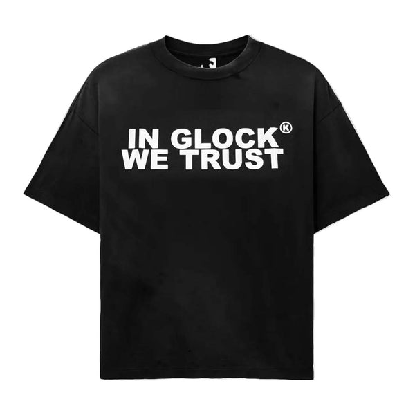 Kixkz In Glock We Trust Tee Black White by Kixkz Clothing - NWAHYPE No.1 for streetwear T-Shirts in USA