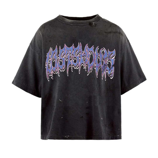 Lost Shdws Metallic Font Black Tee by Lost Shadows - NWAHYPE No.1 for streetwear T-Shirts in USA