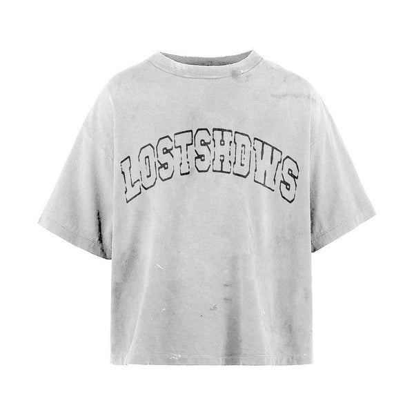 Lost Shdws Outline White Tee by Lost Shadows - NWAHYPE No.1 for streetwear T-Shirts in USA