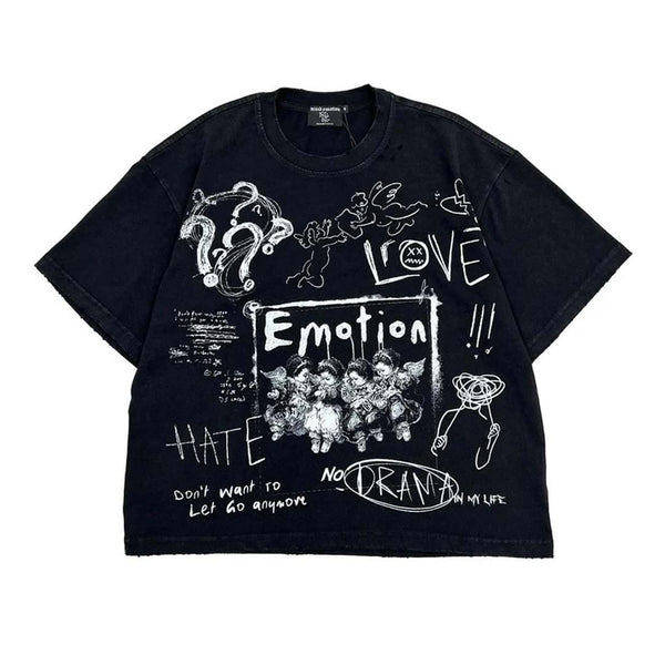 Mixed Emotions Black Chaos Tee by Mixed Emotions - NWAHYPE No.1 for streetwear T-Shirts in USA