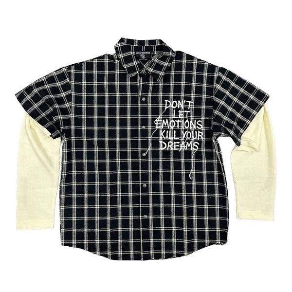 Mixed Emotions Black Dreams Flannel Shirt by Mixed Emotions - NWAHYPE No.1 for streetwear T-Shirts in USA