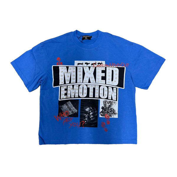 Mixed Emotions Lost Identity Blue Tee by Mixed Emotions - NWAHYPE No.1 for streetwear T-Shirts in USA