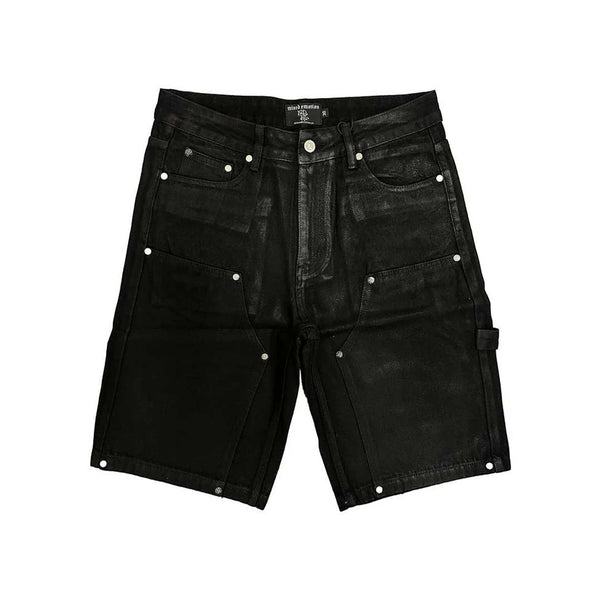 Mixed Emotions Worker Wax Shorts Black by Mixed Emotions - NWAHYPE No.1 for streetwear Shorts in USA