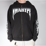 NWA Hype Faded Zip Up Hoodie