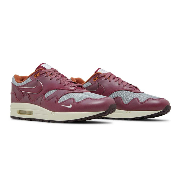 Nike Air Max 1 Patta Waves Rush Maroon (with Bracelet) by Nike - NWAHYPE No.1 for streetwear Sneakers in USA