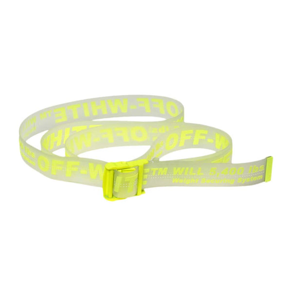 Off - White Rubber Belt Transparent Yellow by Off White - NWAHYPE No.1 for streetwear Accessories in USA