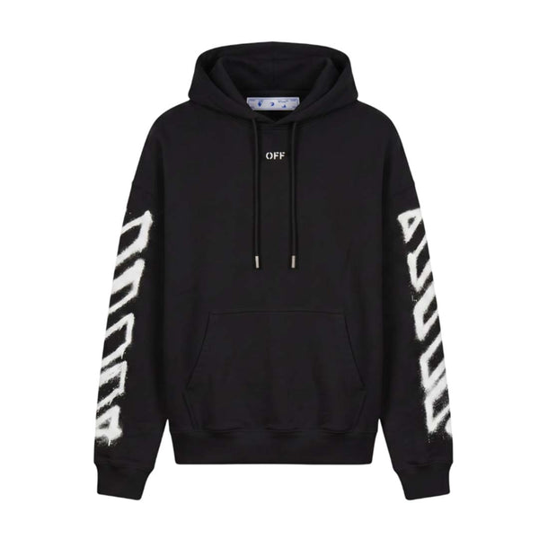 Off White Spray Arrow Hoodie Black White by Off White - NWAHYPE No.1 for streetwear Hoodies in USA