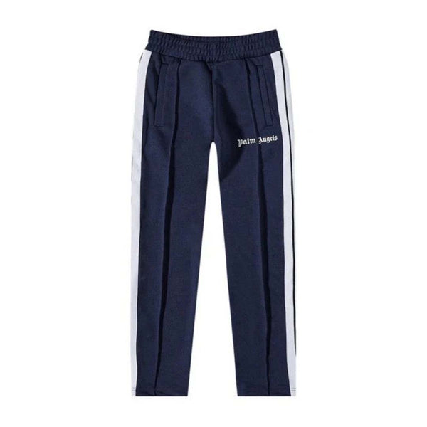 Palm Angels KIDS Classic Logo Track Pants Navy White by Palm Angels - NWAHYPE No.1 for streetwear KIDS in USA