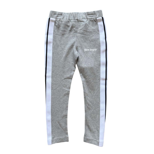 Palm Angels KIDS Track Leggings Melange Grey White by Palm Angels - NWAHYPE No.1 for streetwear KIDS in USA