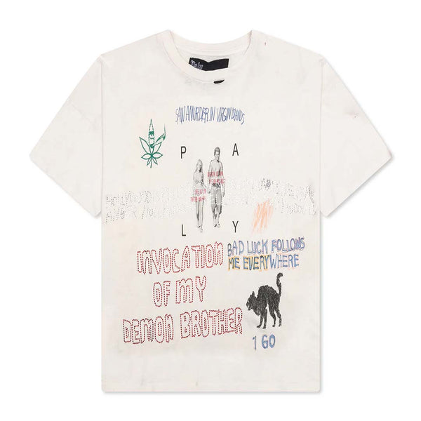 Paly Hollywood Bad Luck Tee Vintage White by Paly Hollywood - NWAHYPE No.1 for streetwear T-Shirts in USA