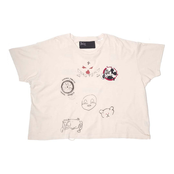 Paly Hollywood Signature Jersey Vintage Cream Tee by Paly Hollywood - NWAHYPE No.1 for streetwear T-Shirts in USA