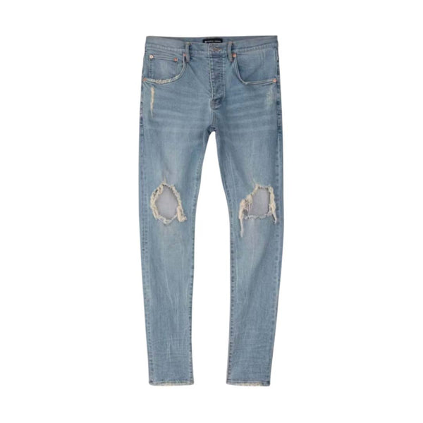 Purple Brand Drop Fit Midrise Tapered Leg Lt Indigo Jeans Indigo by Purple Brand - NWAHype No.1 for streetwear Pants in USA