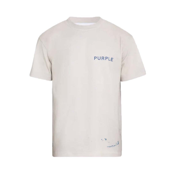 Purple Brand Wordmark Tee Khaki Blue by Purple Brand - NWAHype No.1 for streetwear T-Shirts in USA
