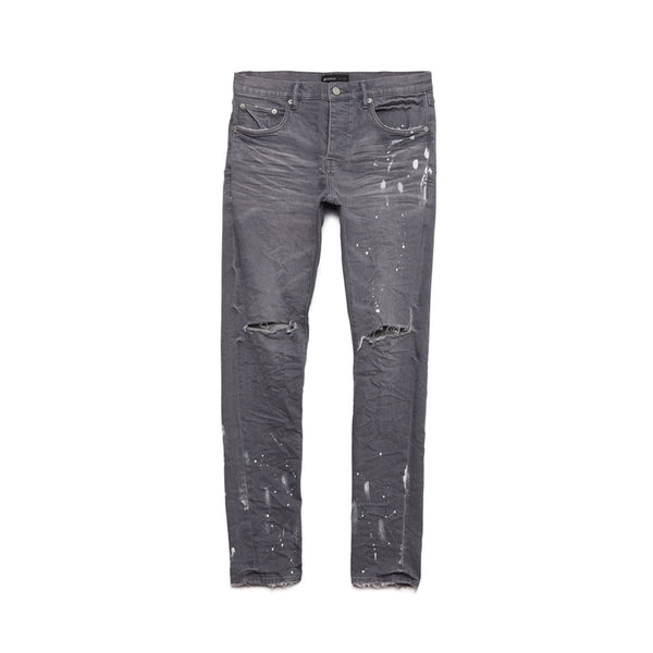 PURPLE BRAND Worn Grey Knee Slit Jeans by Purple Brand - NWAHYPE No.1 for streetwear Pants in USA