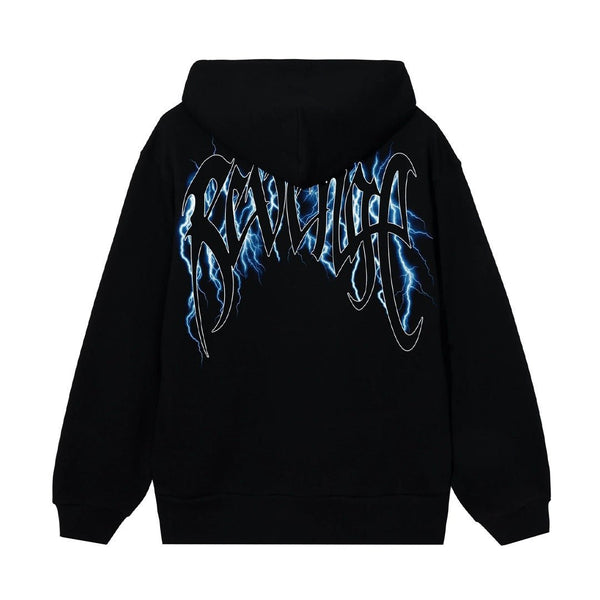 Revenge Blue Lightning Arch Hoodie by Revenge - NWAHype 1 for streetwear Hoodies in USA