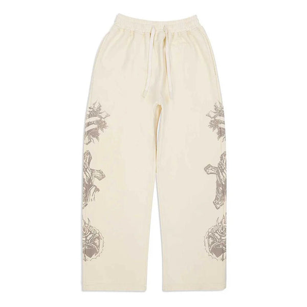 Righteous Tattoo Sweatpants Cream by Righteous - NWAHype 1 for streetwear Pants in USA