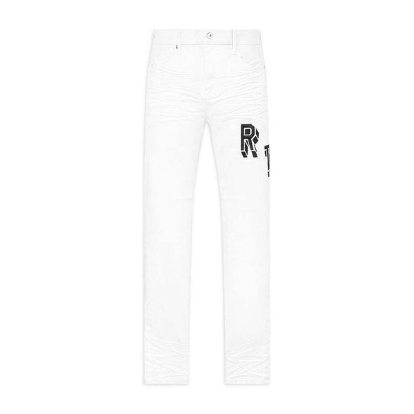 RtA Bryant White Collegiate Jeans by RtA - NWAHYPE No.1 for streetwear Pants in USA