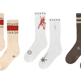 Travis Scott Reverse Jack Socks Trio Brown/White/Cream