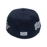Mood Swings Not In The Mood NYC Fitted Hat Navy Silver