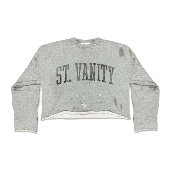Saint Vanity Badger Grey Crewneck by Saint Vanity - NWAHYPE No.1 for streetwear Hoodies in USA