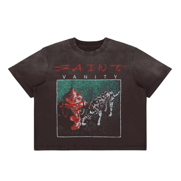Saint Vanity Dalmatian Tee Faded Black by Saint Vanity - NWAHYPE No.1 for streetwear T-Shirts in USA